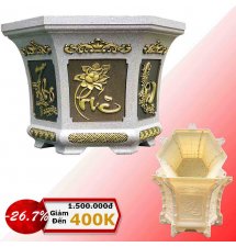 Khuôn đúc chậu cây cảnh lục giác 58 không chân đôn - Công CNC