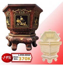 Khuôn Đổ Chậu Lục Giác 60 Có Chân Kỷ