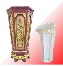 Khuôn Đúc Chậu Lục Giác Ly 36 Chân Liền - Lục Giác Ống Hàng Việt nam 